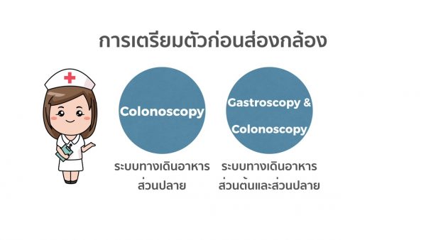 การเตรียมตัวก่อนส่องกล้องลำไส้ใหญ่ Colonoscope